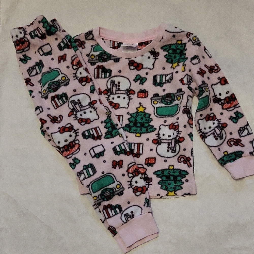 Hello Kitty holiday fleece pajamas
